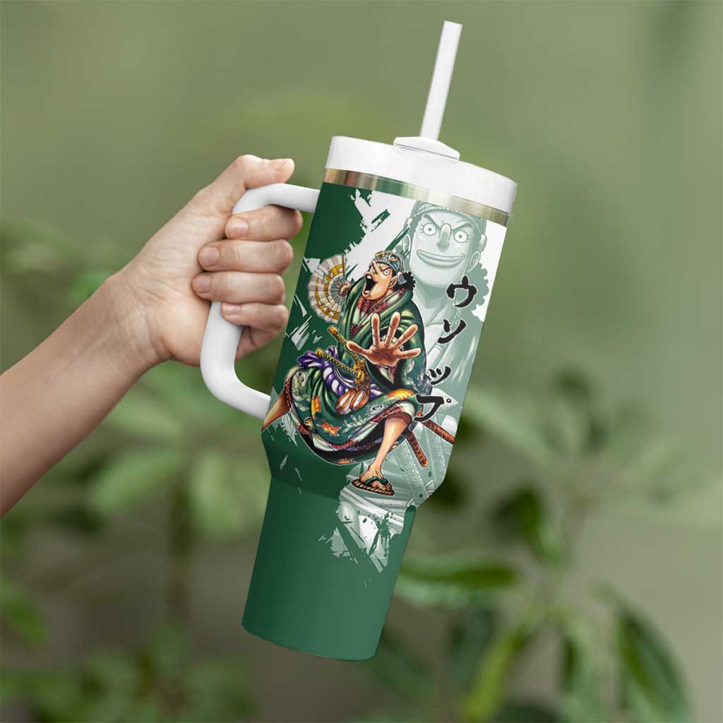 Usopp Wano Samurai Edition Tumbler With Handle Traditional Japanese Kimono Style