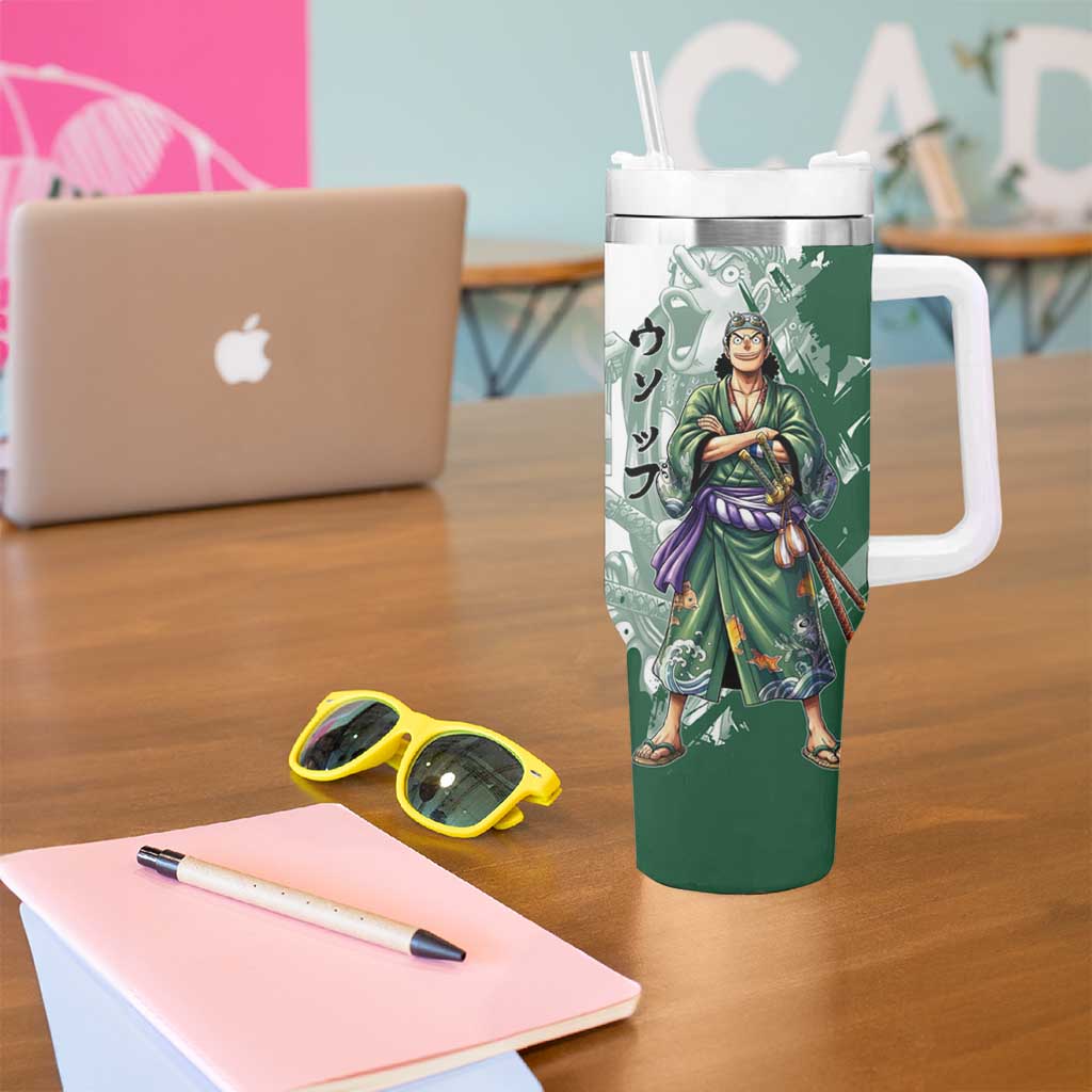 Usopp Wano Samurai Edition Tumbler With Handle Traditional Japanese Kimono Style