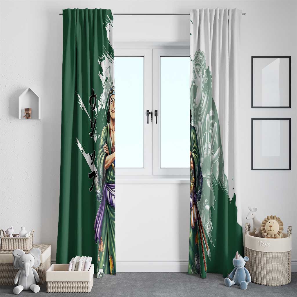 Usopp Wano Samurai Edition Window Curtain Traditional Japanese Kimono Style