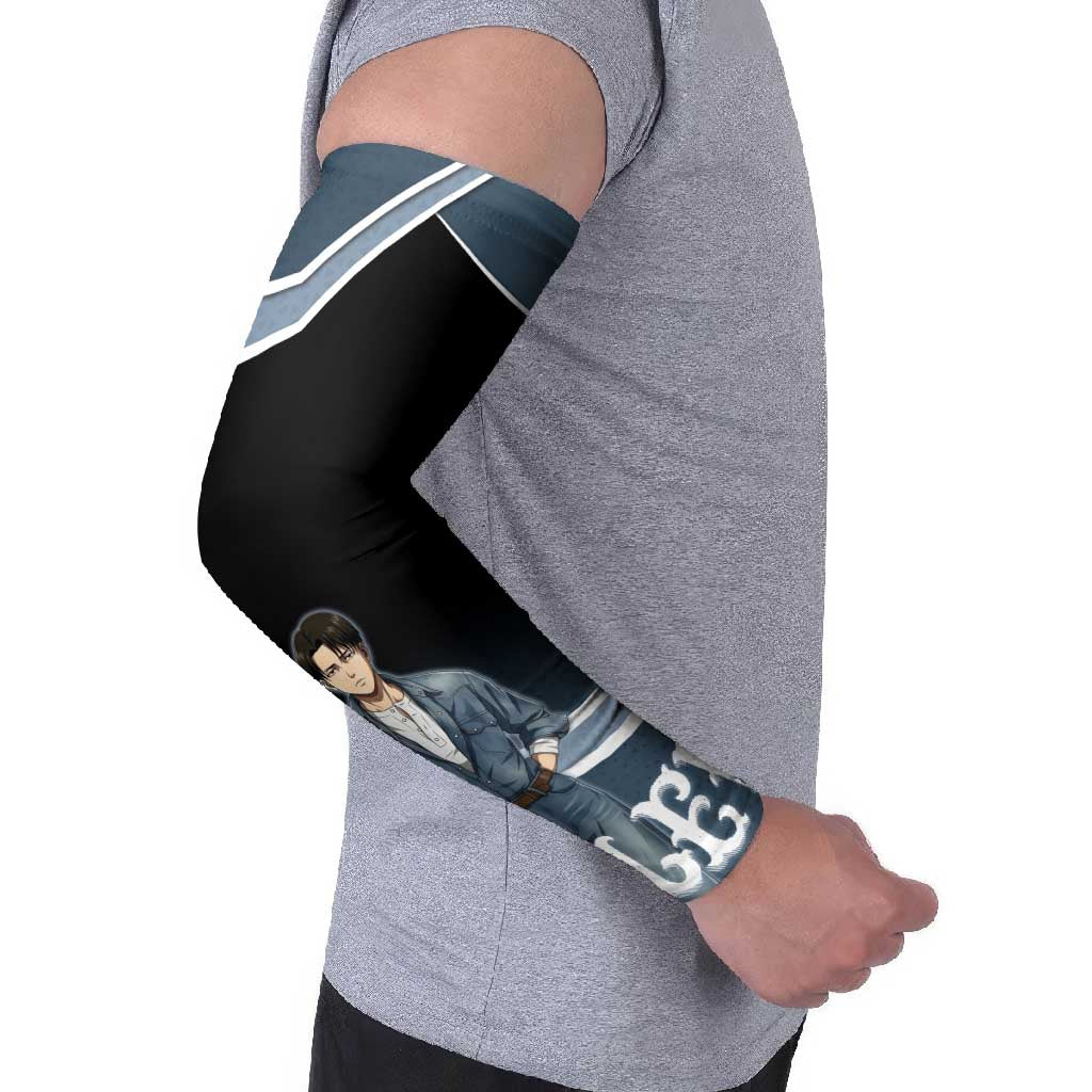 Levi Attack on Titan Arm Sleeves Anime Denim Illustration