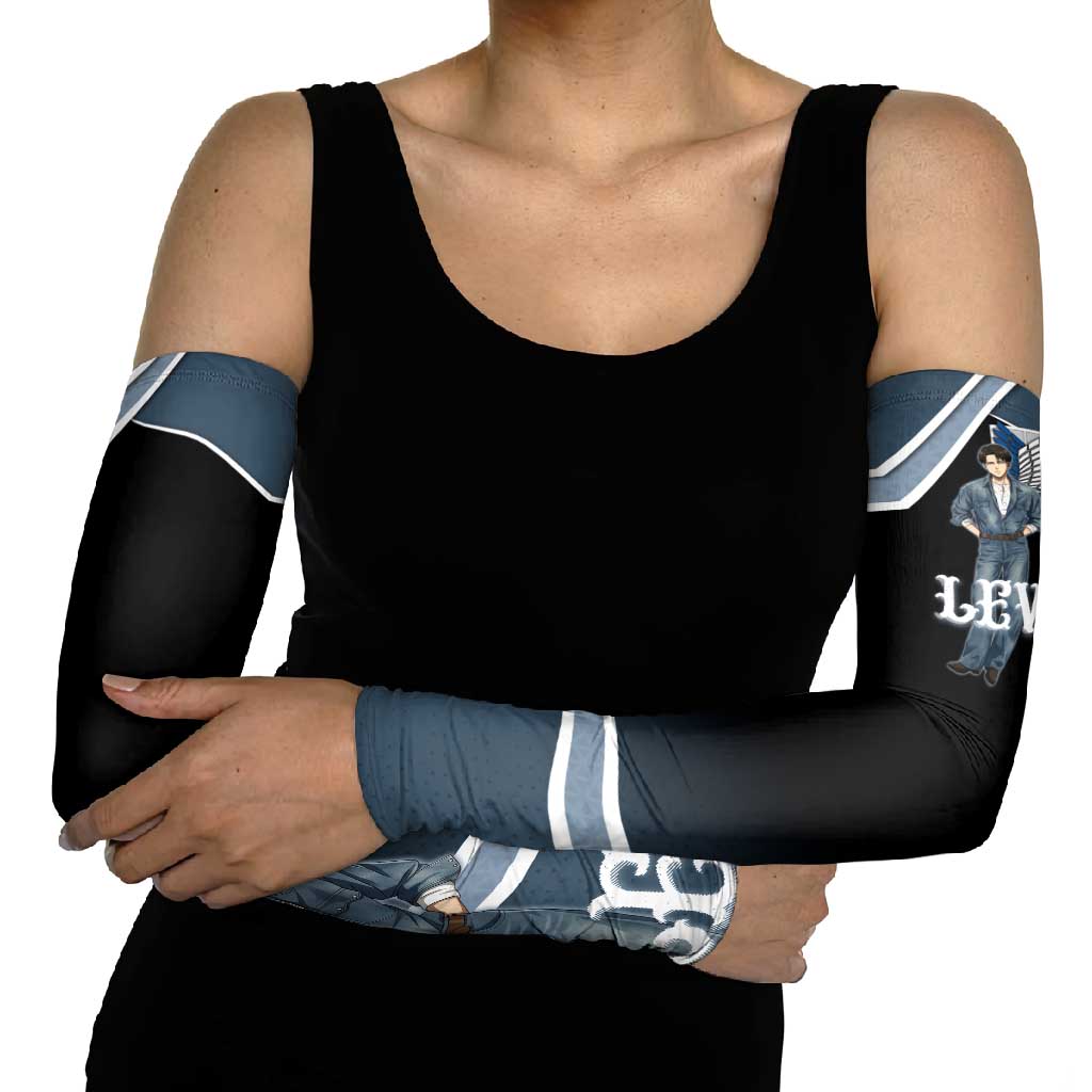 Levi Attack on Titan Arm Sleeves Anime Denim Illustration