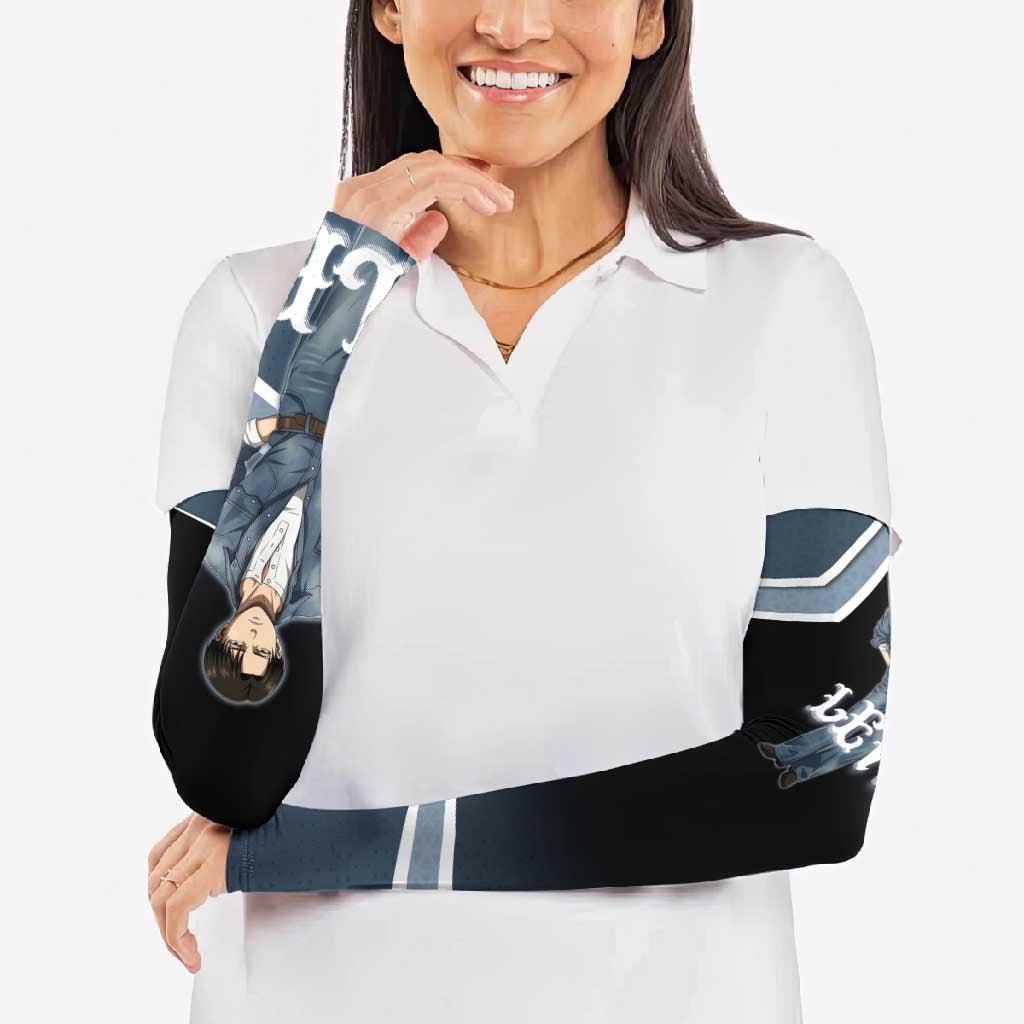 Levi Attack on Titan Arm Sleeves Anime Denim Illustration