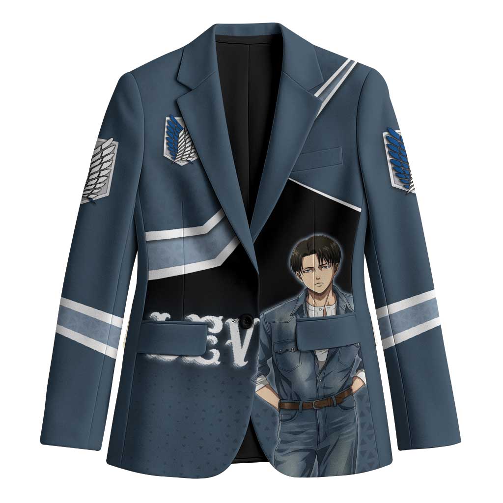 Levi Attack on Titan Blazer Anime Denim Illustration