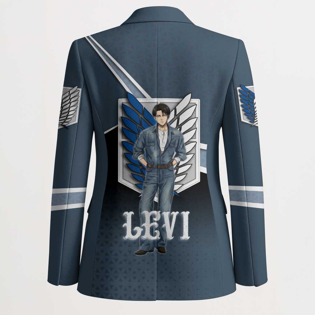 Levi Attack on Titan Blazer Anime Denim Illustration