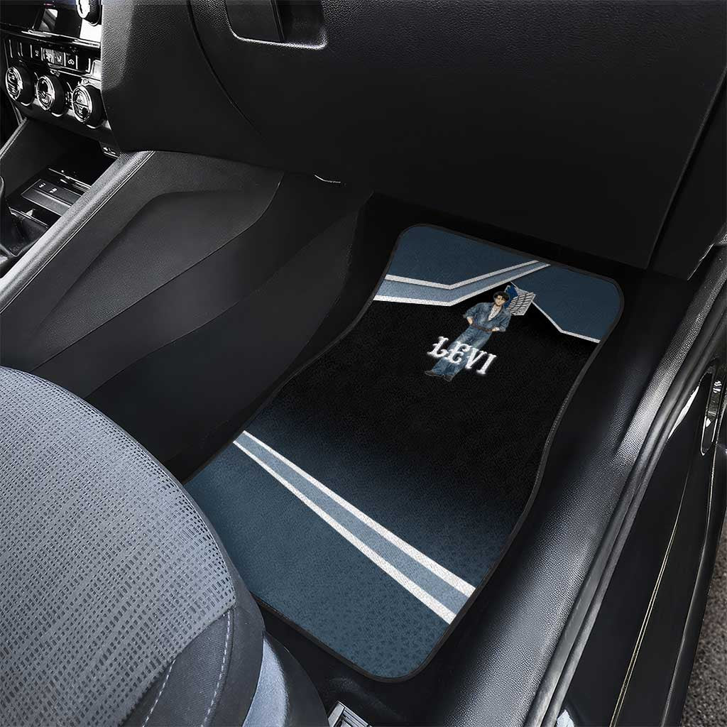 Levi Attack on Titan Car Mats Anime Denim Illustration
