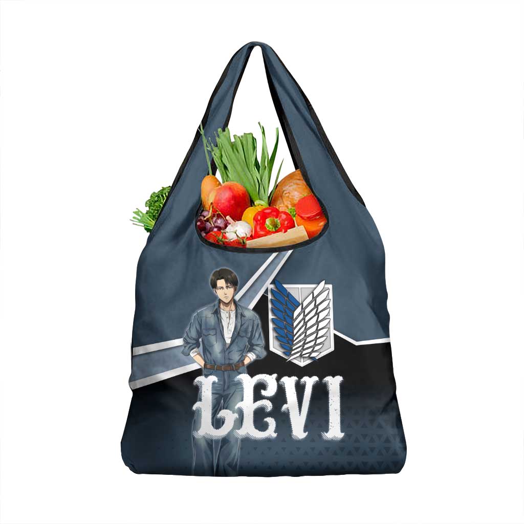 Levi Attack on Titan Grocery Bag Anime Denim Illustration