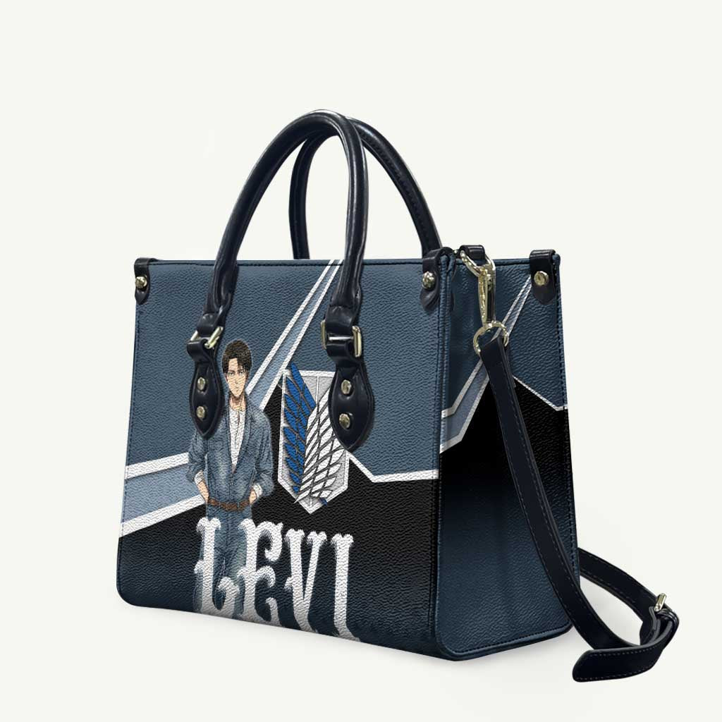 Levi Attack on Titan Leather Bag Anime Denim Illustration