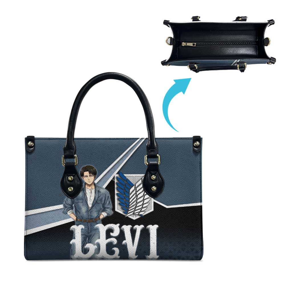 Levi Attack on Titan Leather Bag Anime Denim Illustration
