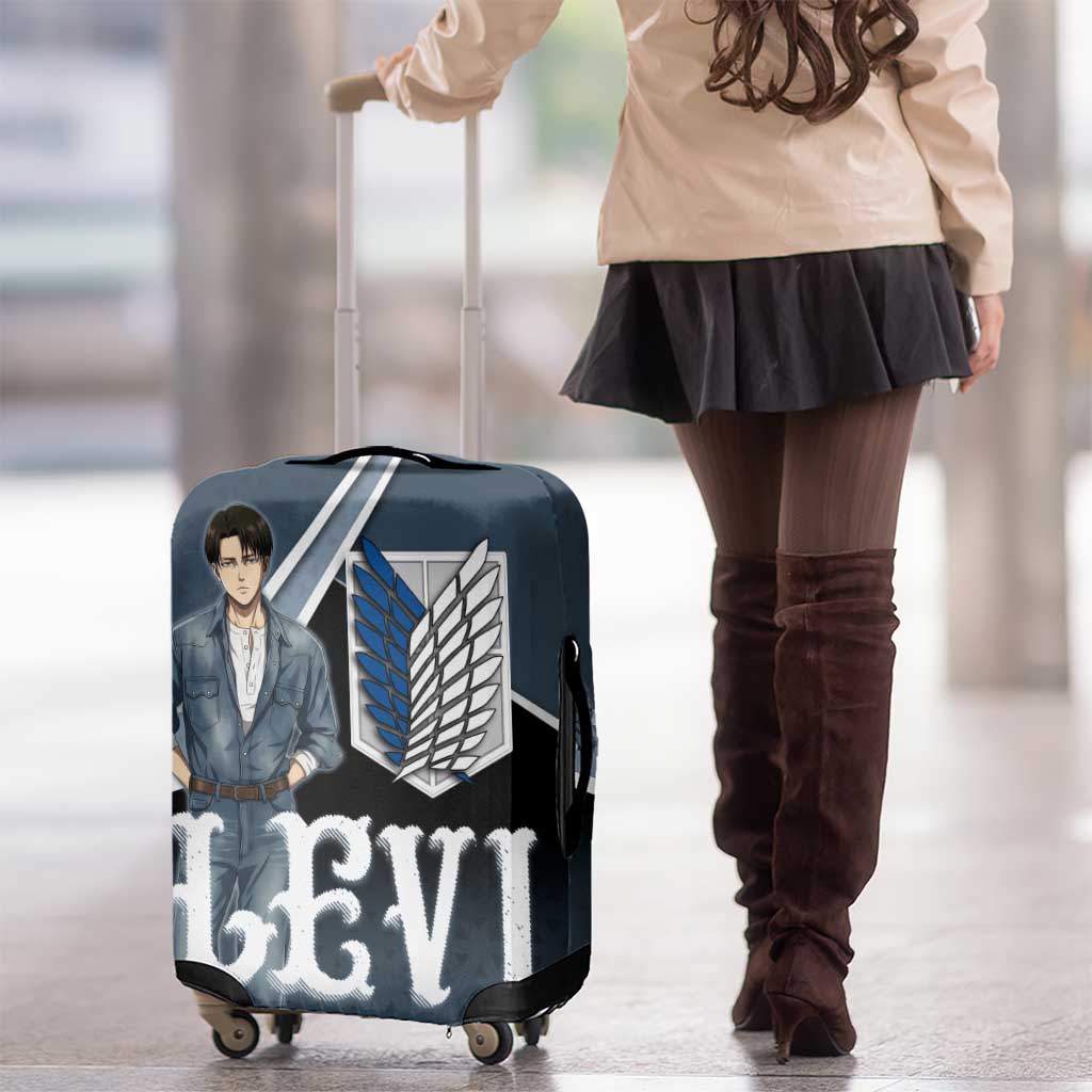 Levi Attack on Titan Luggage Cover Anime Denim Illustration