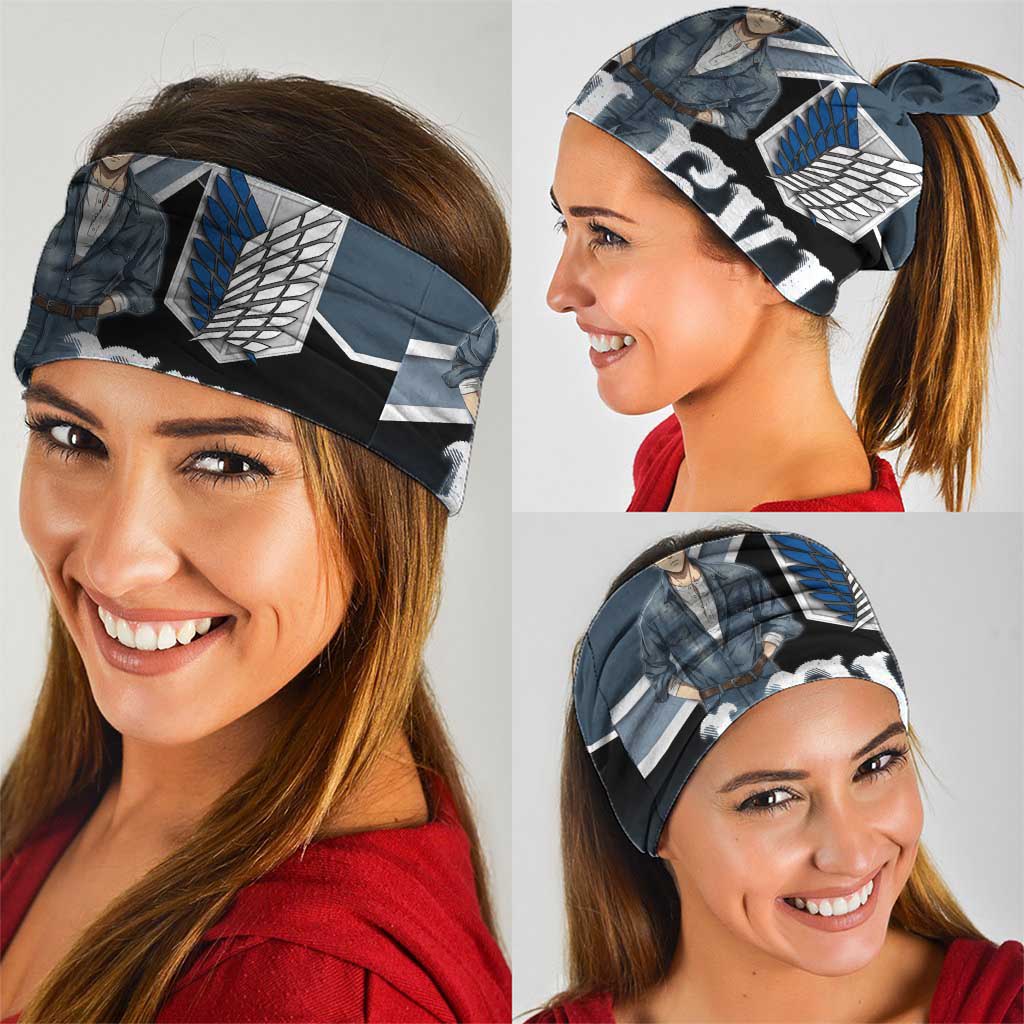 Levi Attack on Titan Neck Gaiter Anime Denim Illustration