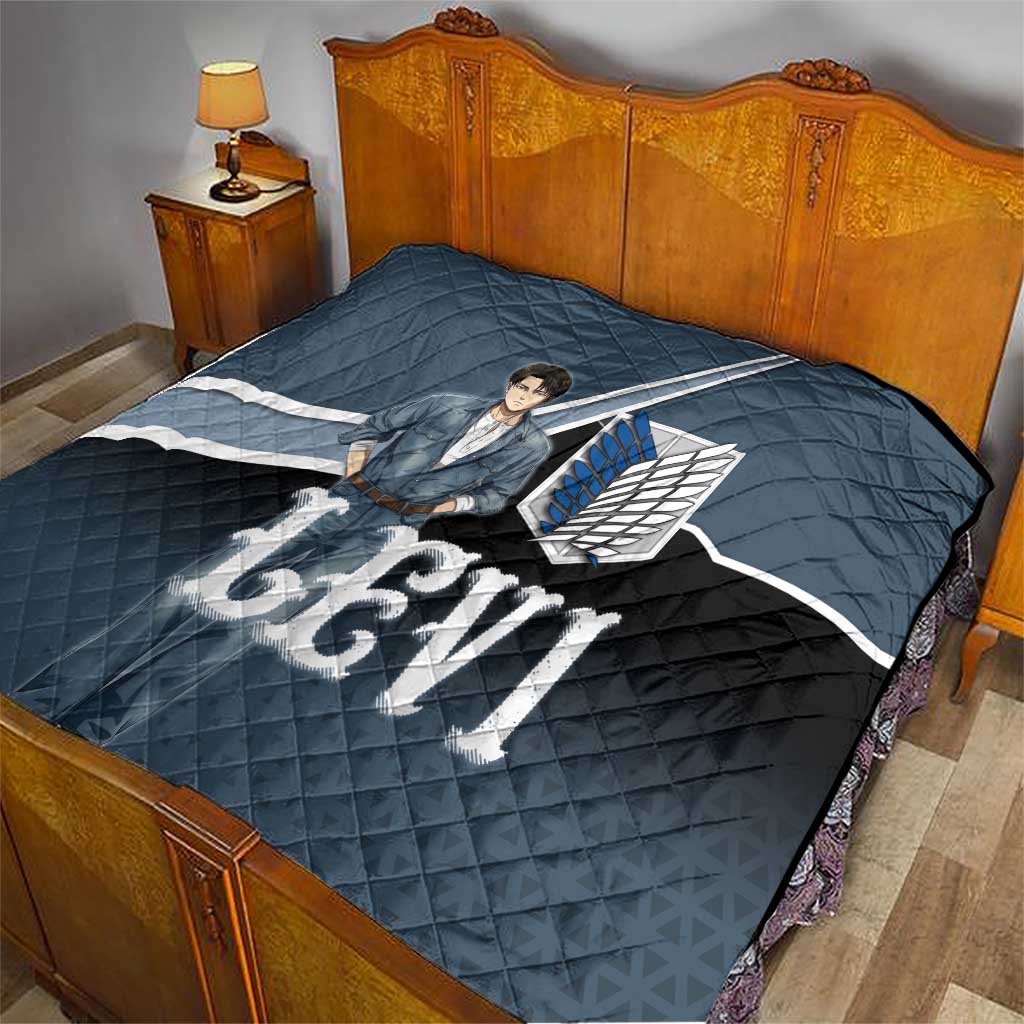 Levi Attack on Titan Quilt Anime Denim Illustration