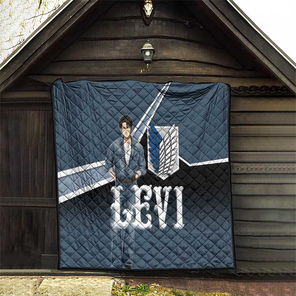 Levi Attack on Titan Quilt Anime Denim Illustration
