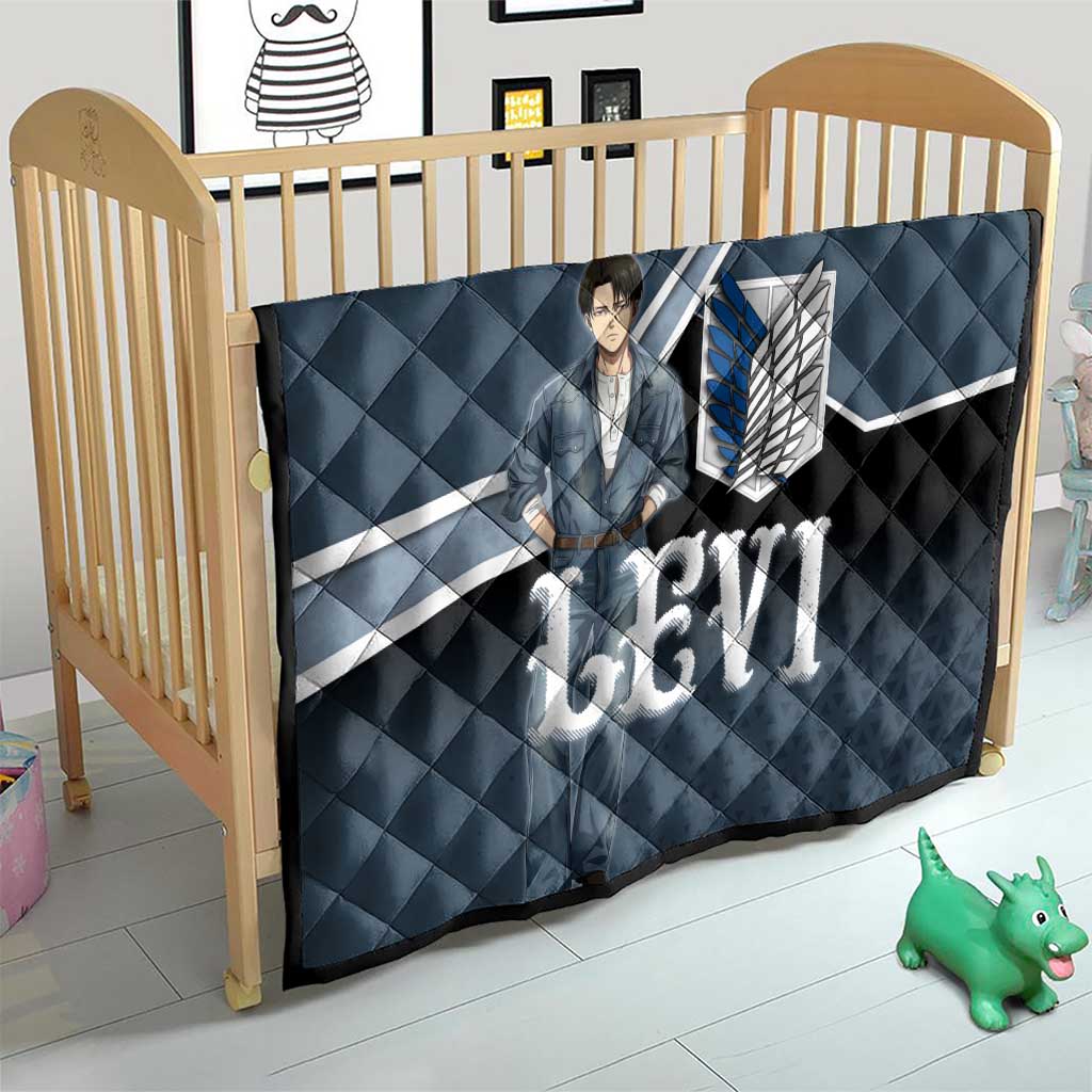 Levi Attack on Titan Quilt Anime Denim Illustration