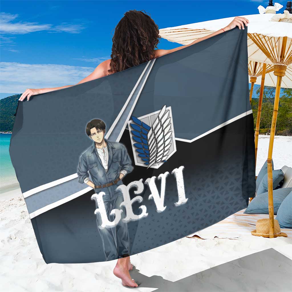 Levi Attack on Titan Sarong Anime Denim Illustration