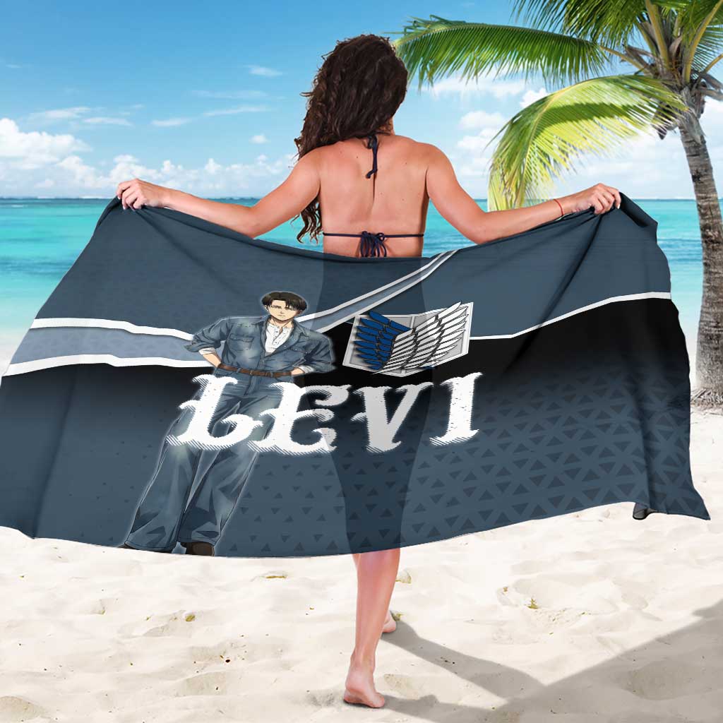 Levi Attack on Titan Sarong Anime Denim Illustration