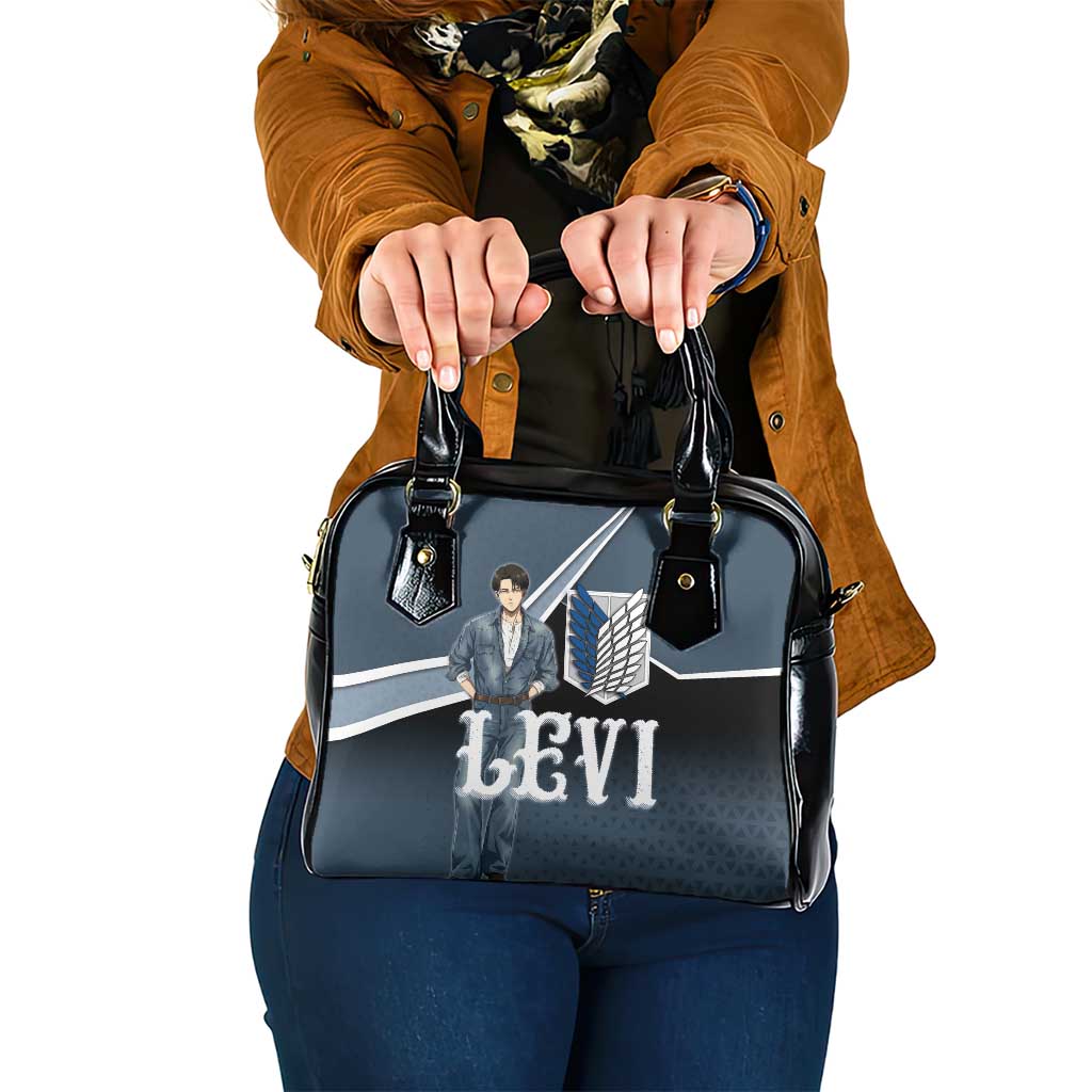 Levi Attack on Titan Shoulder Handbag Anime Denim Illustration