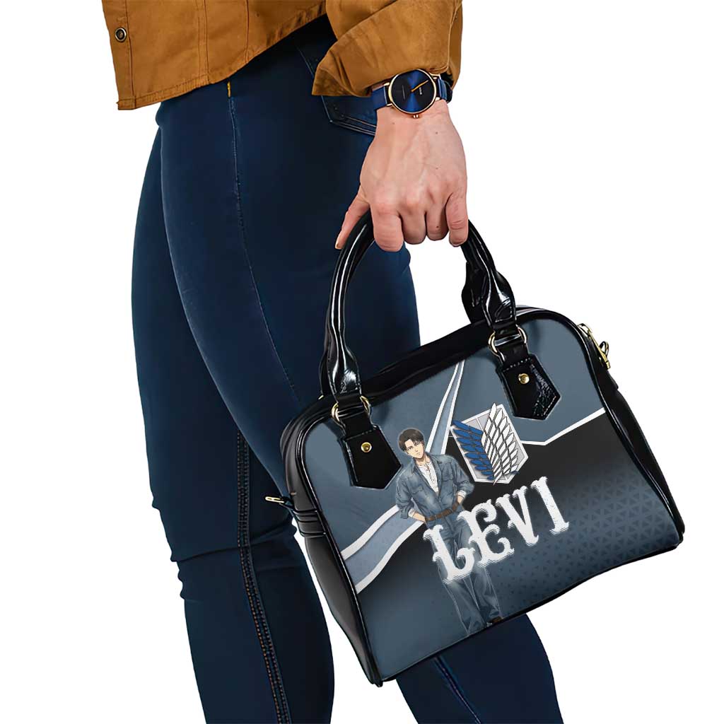 Levi Attack on Titan Shoulder Handbag Anime Denim Illustration