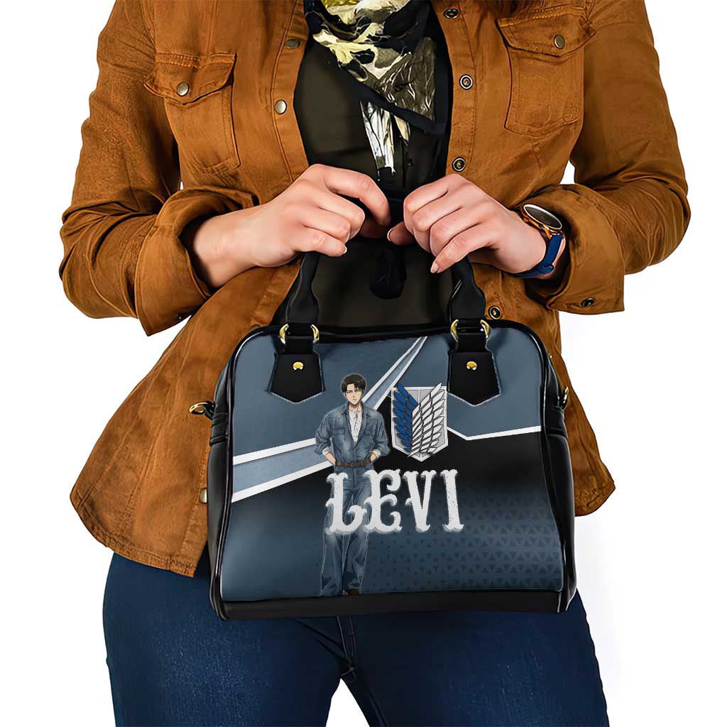 Levi Attack on Titan Shoulder Handbag Anime Denim Illustration