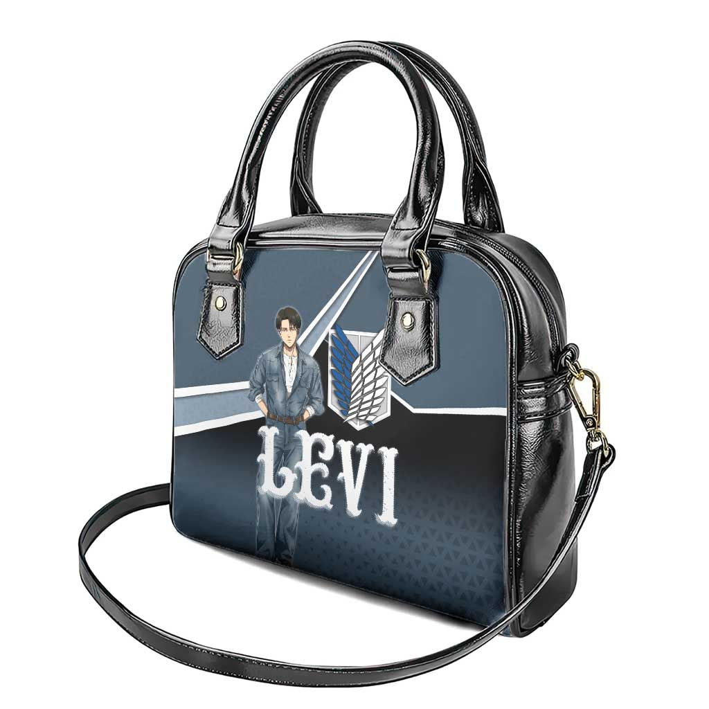 Levi Attack on Titan Shoulder Handbag Anime Denim Illustration