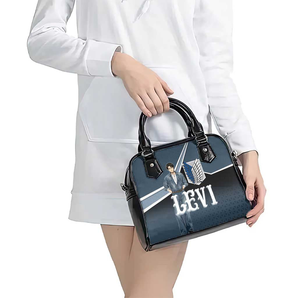 Levi Attack on Titan Shoulder Handbag Anime Denim Illustration