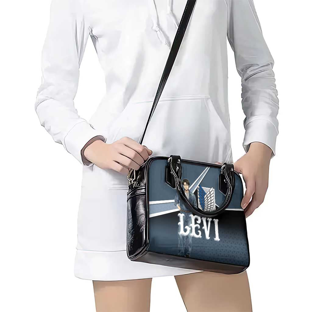 Levi Attack on Titan Shoulder Handbag Anime Denim Illustration