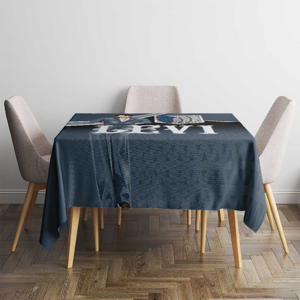 Levi Attack on Titan Tablecloth Anime Denim Illustration