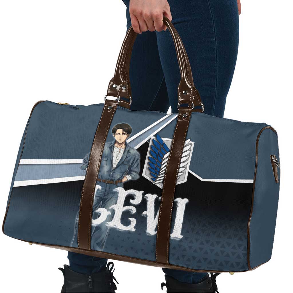 Levi Attack on Titan Travel Bag Anime Denim Illustration