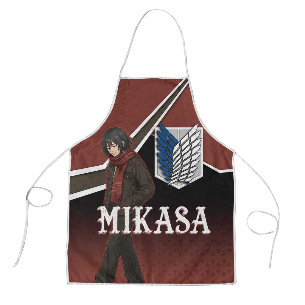Mikasa Attack on Titan Apron Anime Cozy Streetwear Art