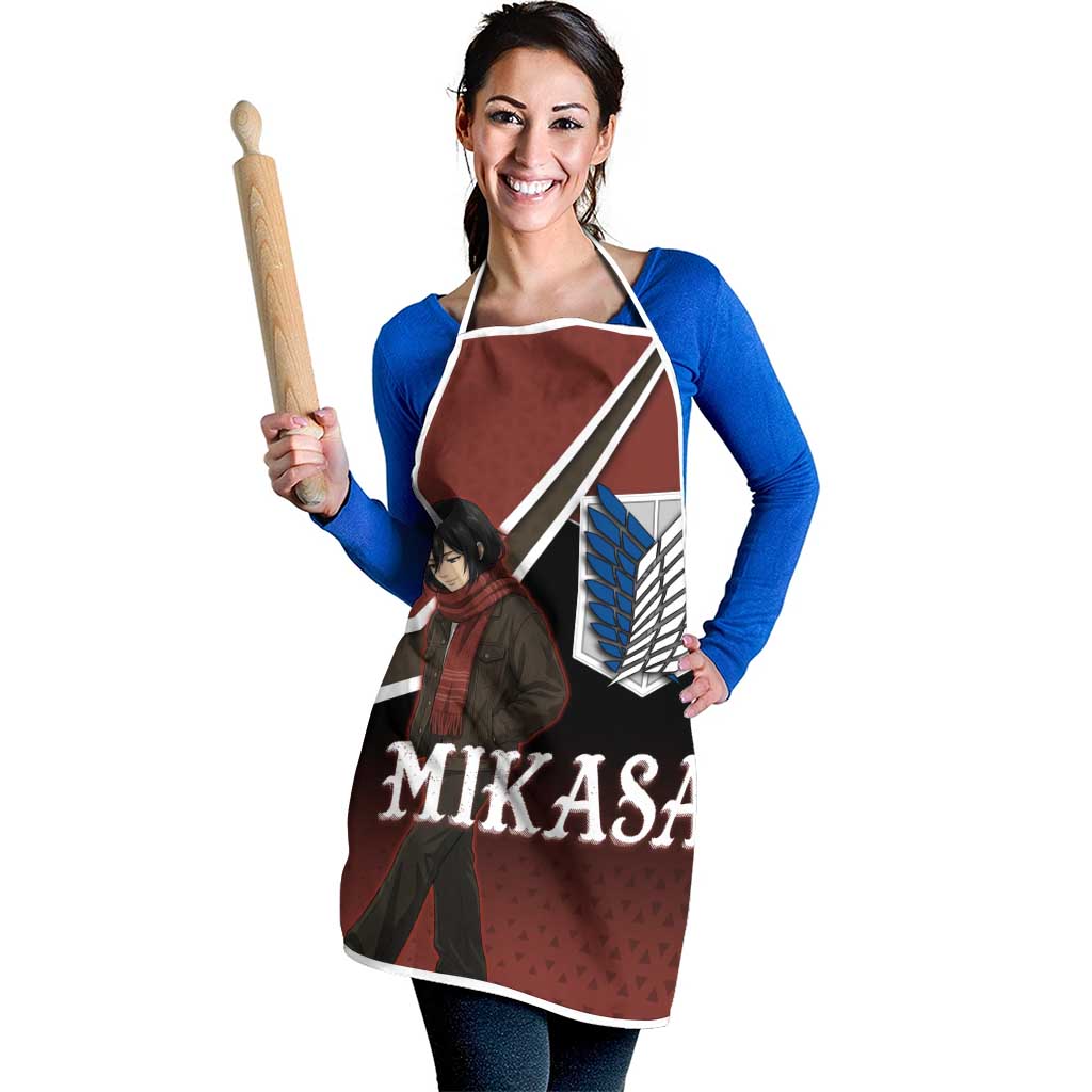 Mikasa Attack on Titan Apron Anime Cozy Streetwear Art