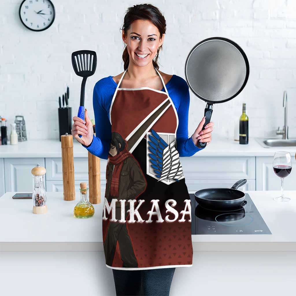 Mikasa Attack on Titan Apron Anime Cozy Streetwear Art
