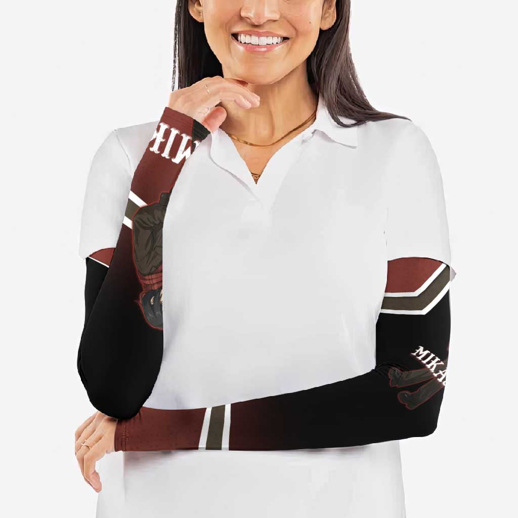 Mikasa Attack on Titan Arm Sleeves Anime Cozy Streetwear Art