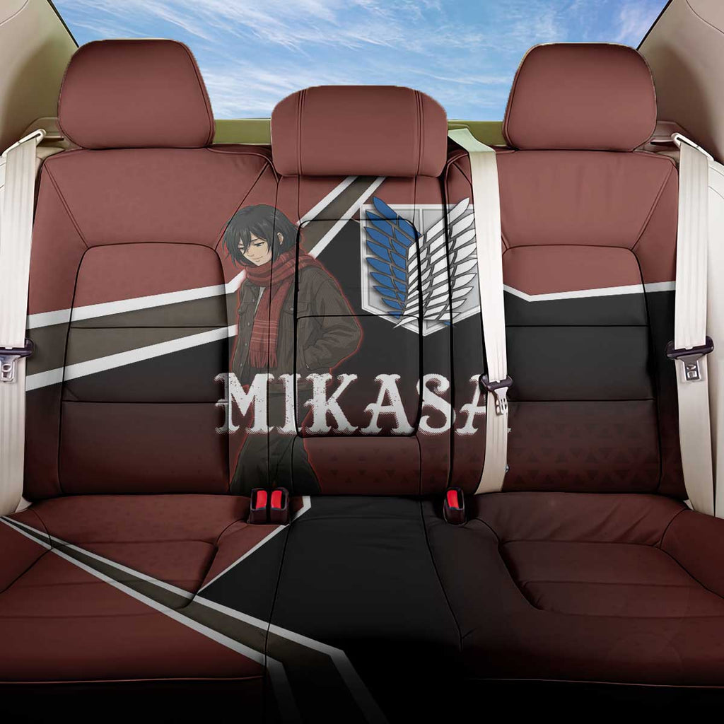 Mikasa Attack on Titan Back Car Seat Cover Anime Cozy Streetwear Art