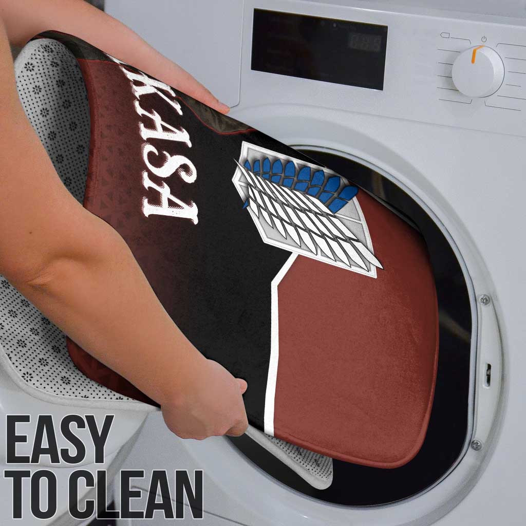 Mikasa Attack on Titan Bathroom Set Anime Cozy Streetwear Art