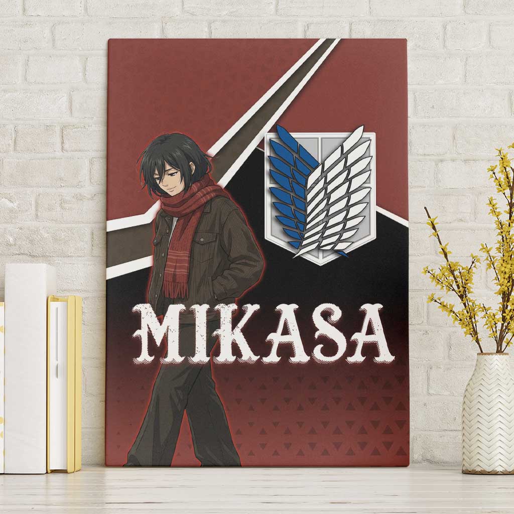 Mikasa Attack on Titan Canvas Wall Art Anime Cozy Streetwear Art