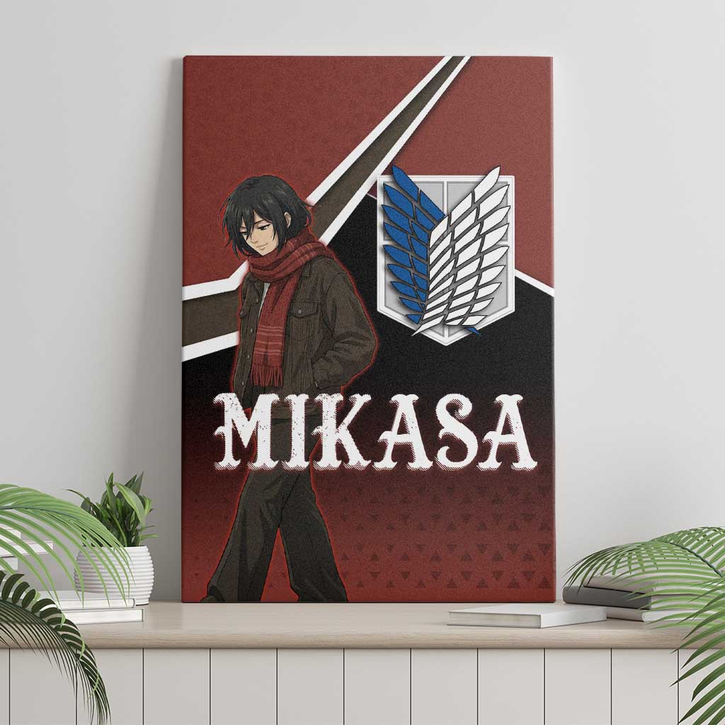 Mikasa Attack on Titan Canvas Wall Art Anime Cozy Streetwear Art