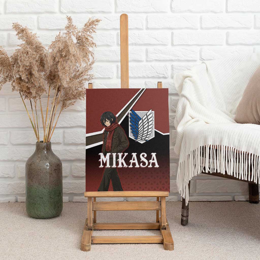 Mikasa Attack on Titan Canvas Wall Art Anime Cozy Streetwear Art