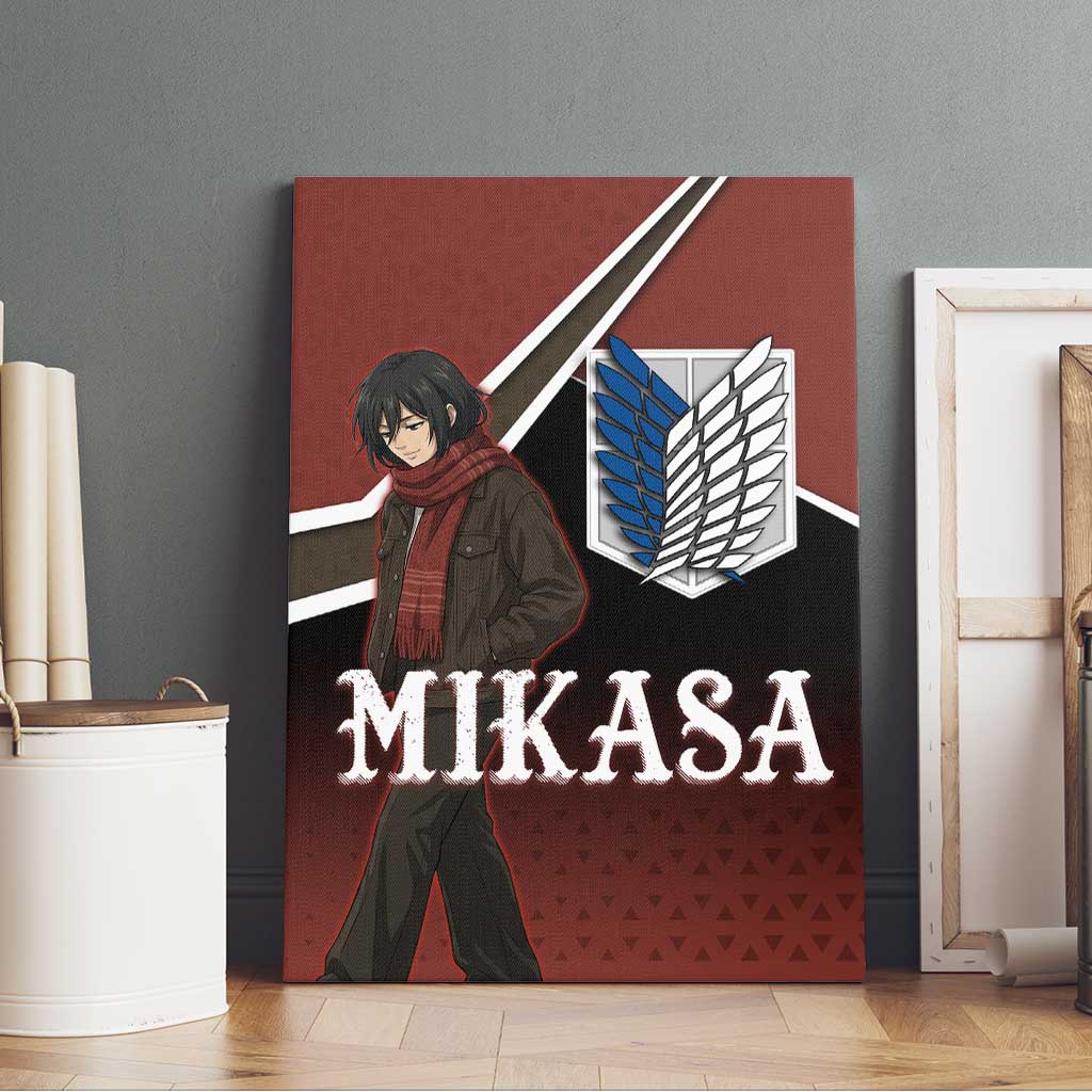Mikasa Attack on Titan Canvas Wall Art Anime Cozy Streetwear Art