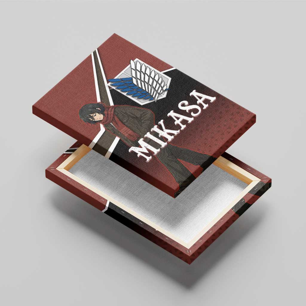 Mikasa Attack on Titan Canvas Wall Art Anime Cozy Streetwear Art