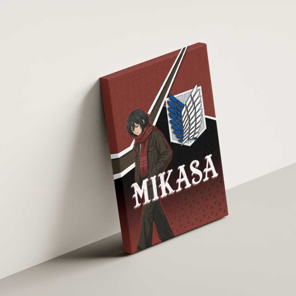 Mikasa Attack on Titan Canvas Wall Art Anime Cozy Streetwear Art