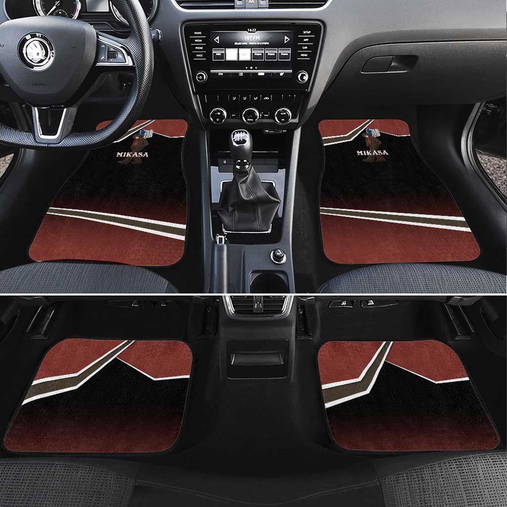 Mikasa Attack on Titan Car Mats Anime Cozy Streetwear Art