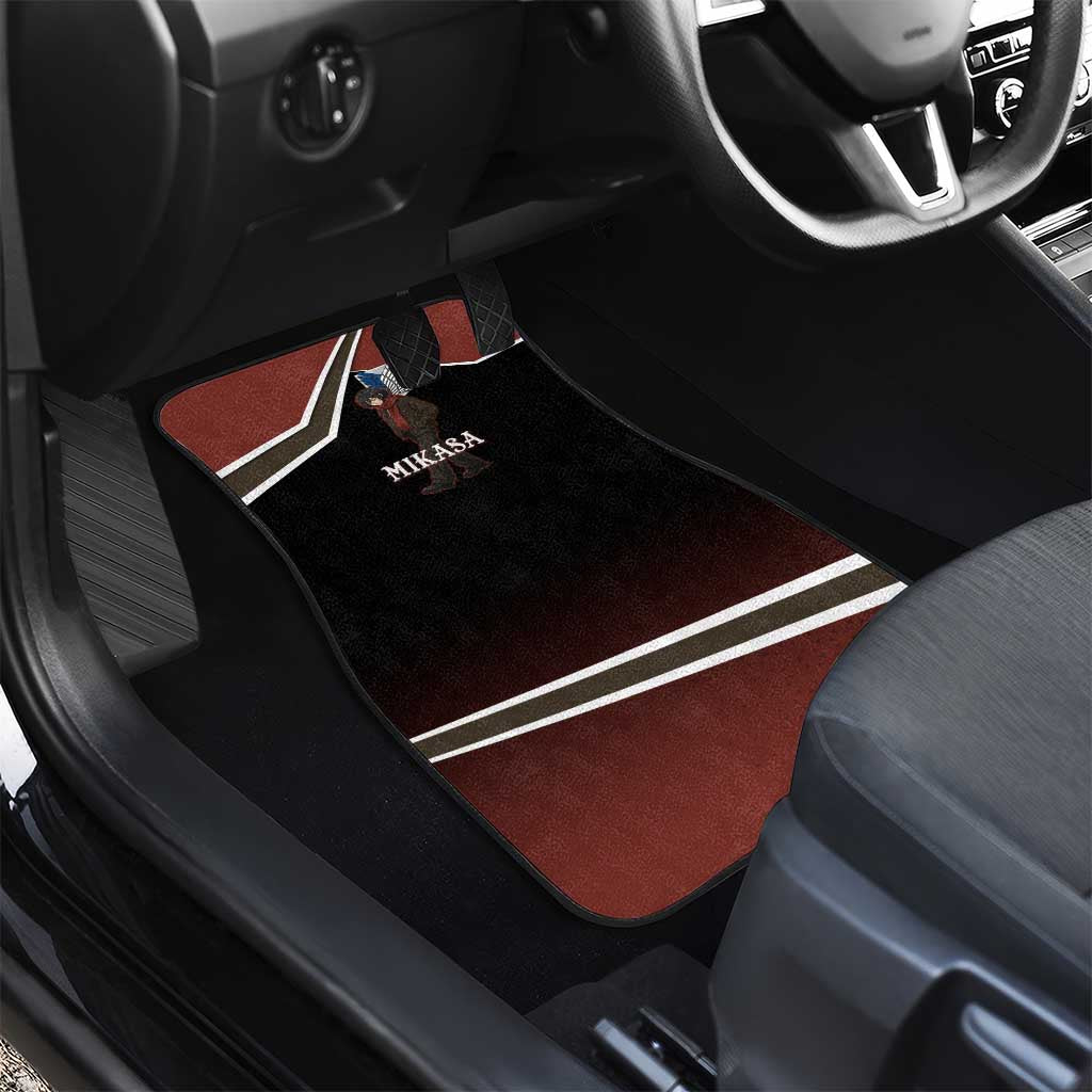 Mikasa Attack on Titan Car Mats Anime Cozy Streetwear Art