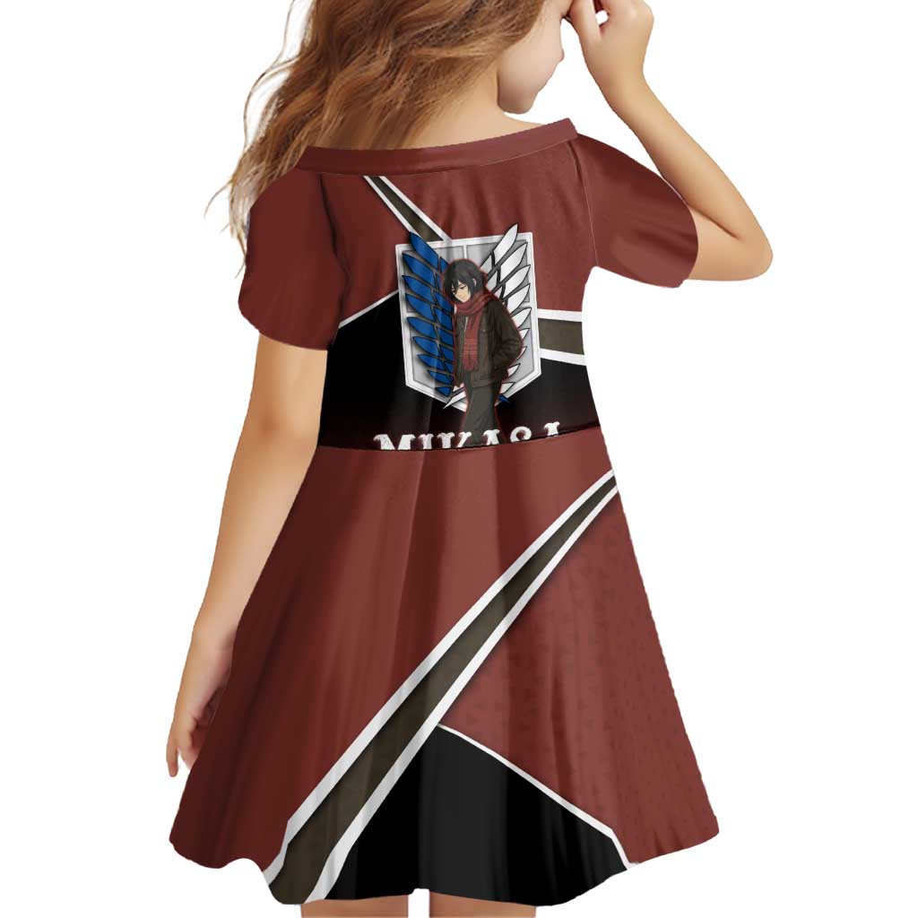 Mikasa Attack on Titan Family Matching Puletasi and Hawaiian Shirt Anime Cozy Streetwear Art