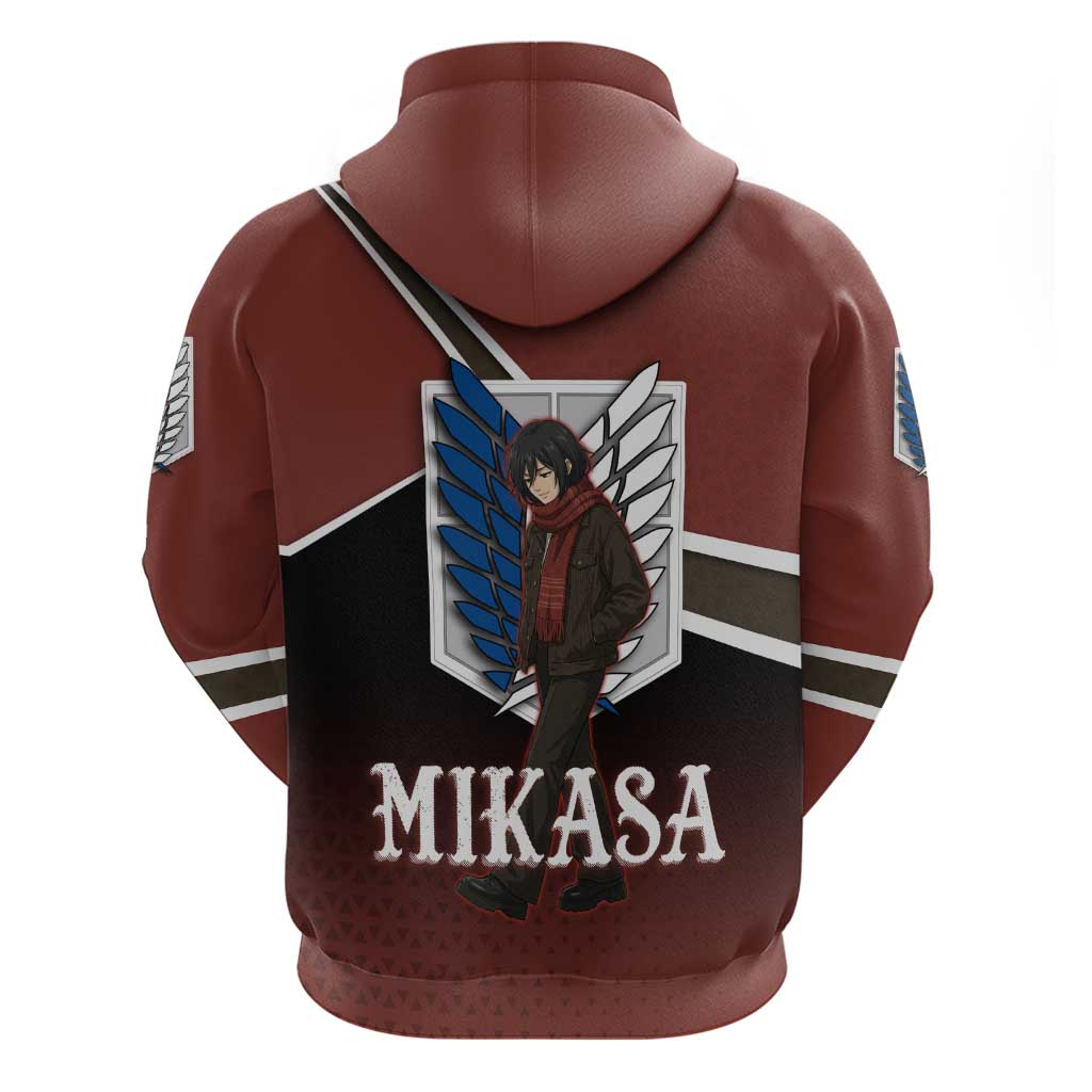Mikasa Attack on Titan Hoodie Anime Cozy Streetwear Art