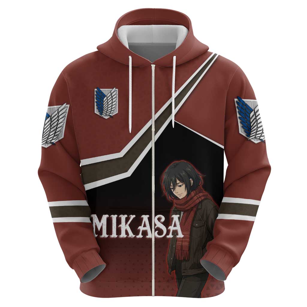 Mikasa Attack on Titan Hoodie Anime Cozy Streetwear Art