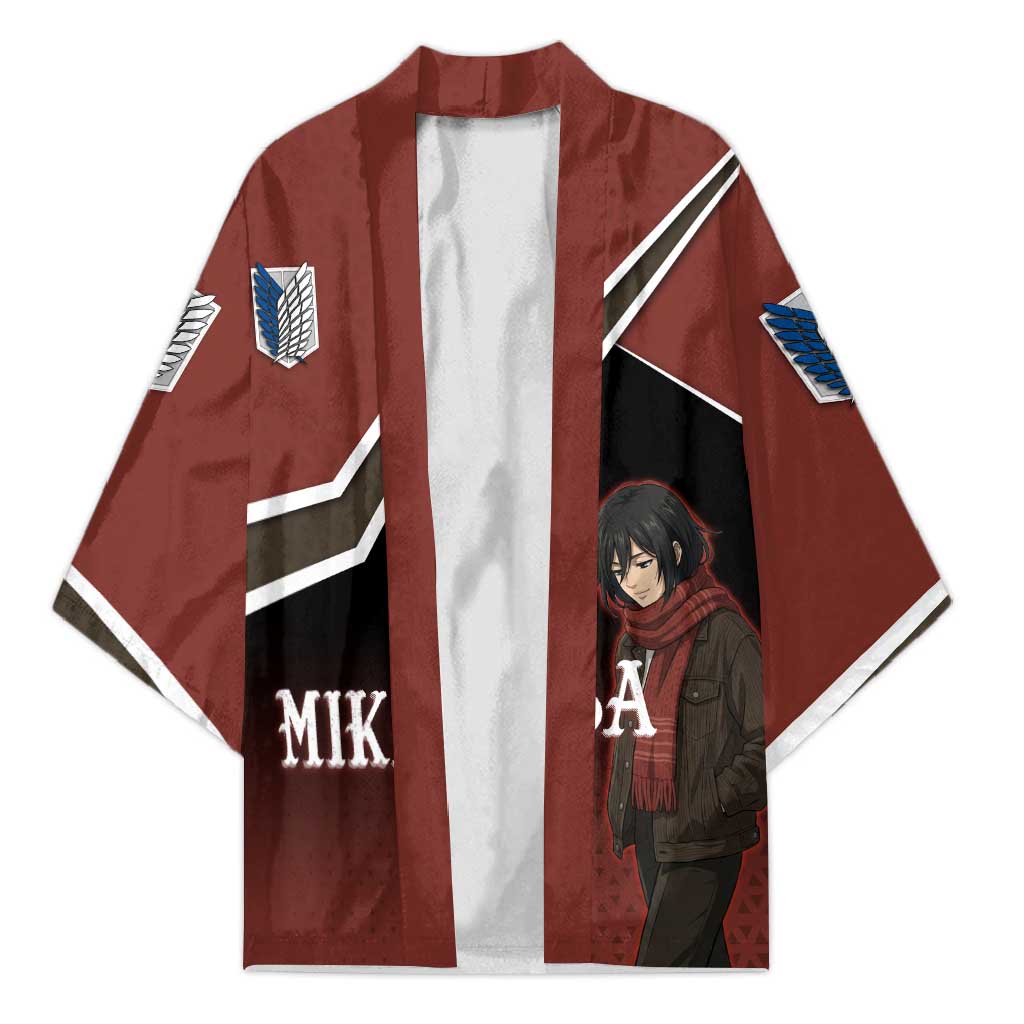 Mikasa Attack on Titan Kimono Anime Cozy Streetwear Art