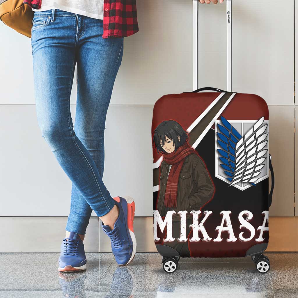 Mikasa Attack on Titan Luggage Cover Anime Cozy Streetwear Art