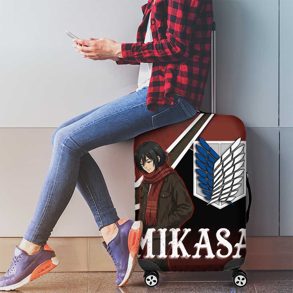 Mikasa Attack on Titan Luggage Cover Anime Cozy Streetwear Art