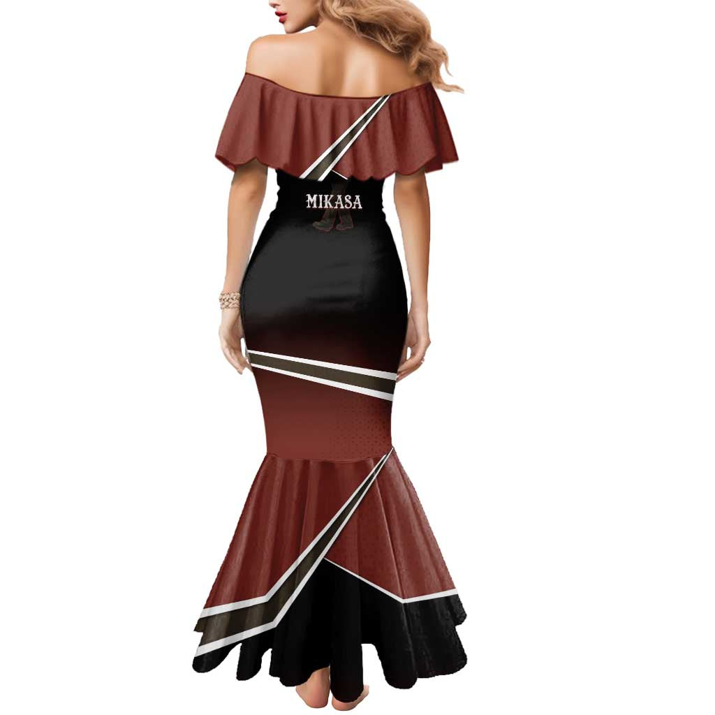 Mikasa Attack on Titan Mermaid Dress Anime Cozy Streetwear Art