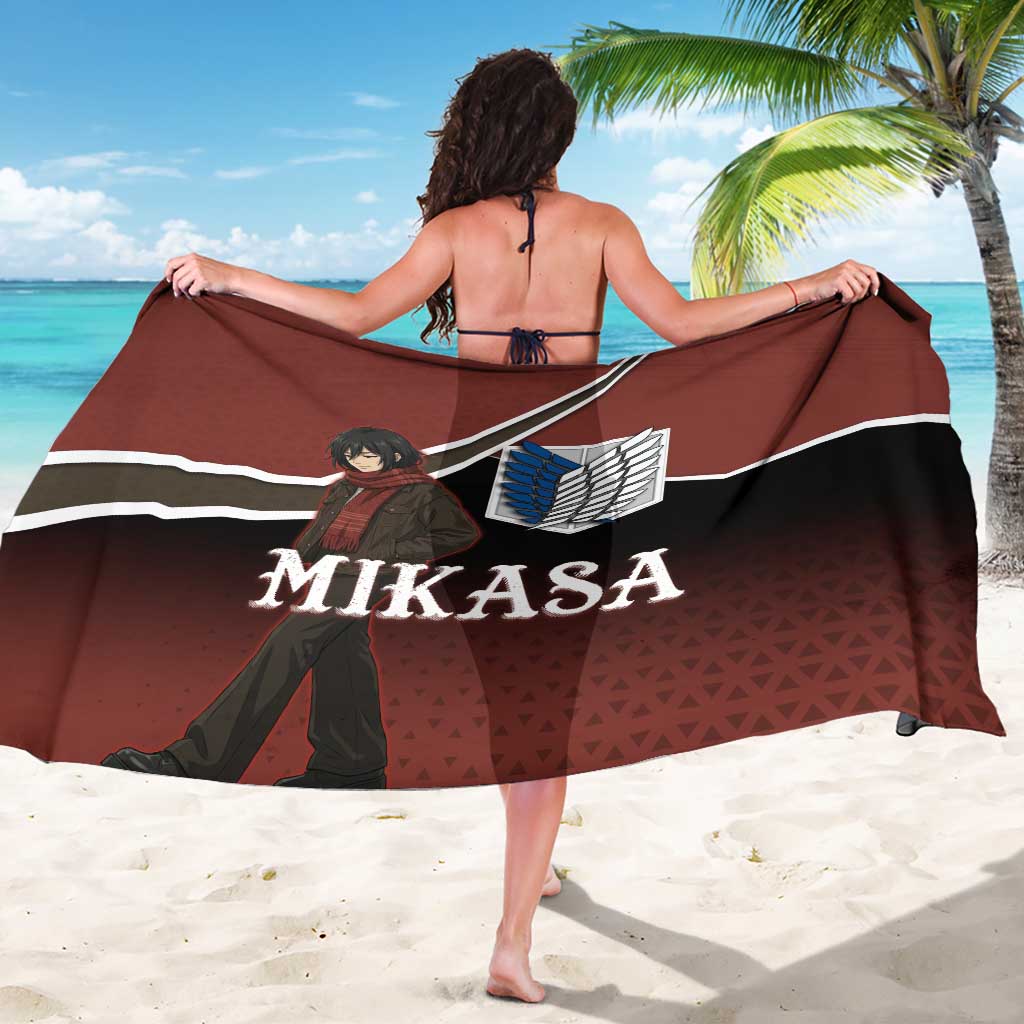 Mikasa Attack on Titan Sarong Anime Cozy Streetwear Art