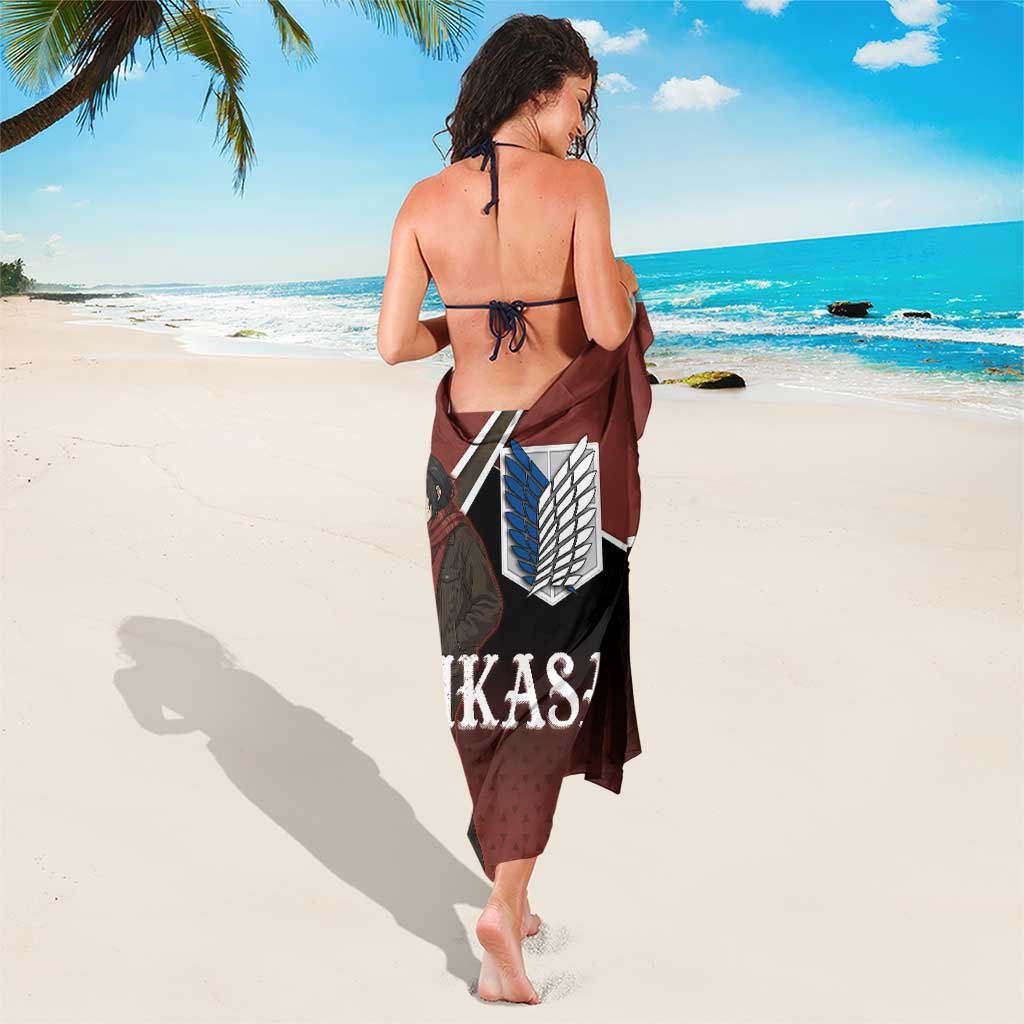 Mikasa Attack on Titan Sarong Anime Cozy Streetwear Art